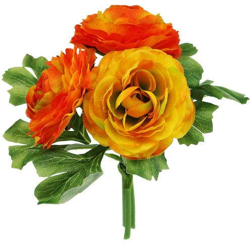 Floristik24 Bouquet de renoncules orange L 20 cm