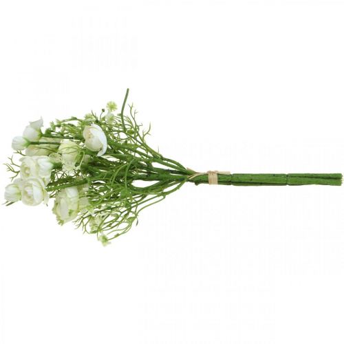 Floristik24 Bouquet De Renoncules Fleurs Artificielles Fleurs De Soie Blanc L37cm