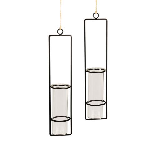 Article Décoration tube à essai pour suspendre des mini vases en verre Ø6cm 32cm 2pcs