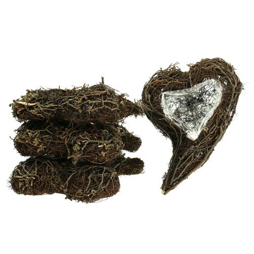 Article Plante de vigne coeur nature 15cm x23cm x5cm 4pcs