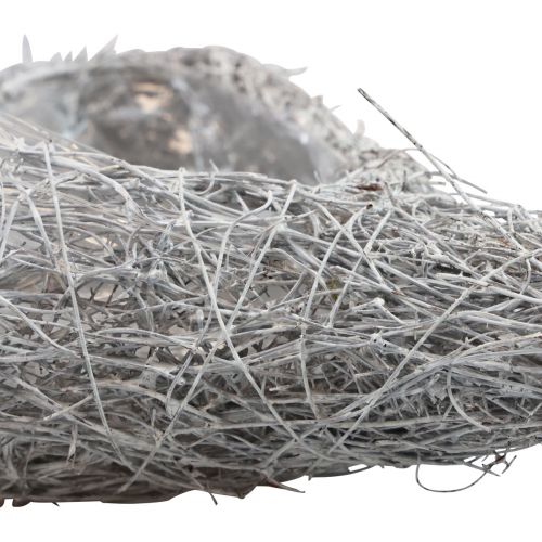 Article Plante coeur de vigne bol à plantes coeur blanc naturel 16×21×8cm