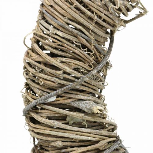 Article Couronne de vigne couronne décorative décoration rustique blanc lavé Ø38cm