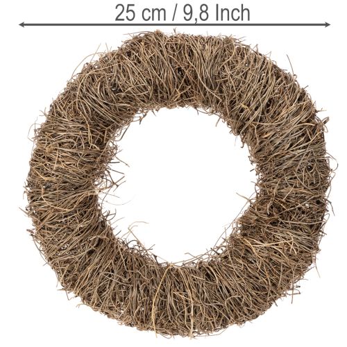 Couronne en Vignes Naturelles 25 cm pour Créations et Décoration Intérieure