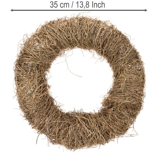 Couronne en Matériau Naturel 35 cm - Base pour Décorations Créatives | Floristik24.fr