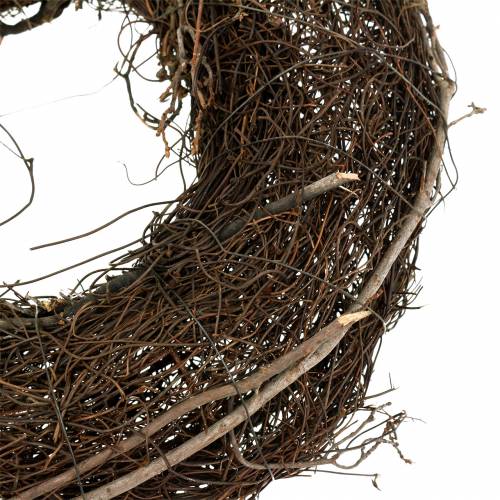 Floristik24 Couronne de vigne avec saule naturel Ø30cm 2pcs