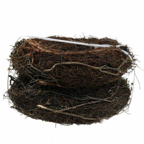 Floristik24 Couronne de vigne avec saule naturel Ø30cm 2pcs