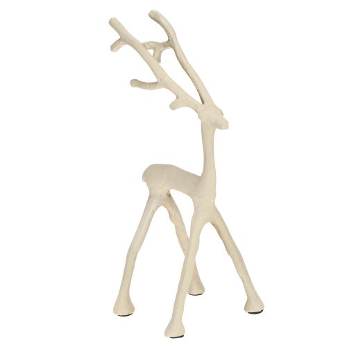 Floristik24 Décoration de renne figurine de cerf métal gris argile optique H27,5cm