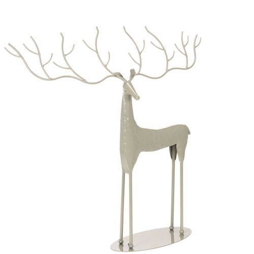 Sculpture de cerf décorative en métal finition vert menthe 45x48 cm pour intérieur acheter | Floristik24.fr