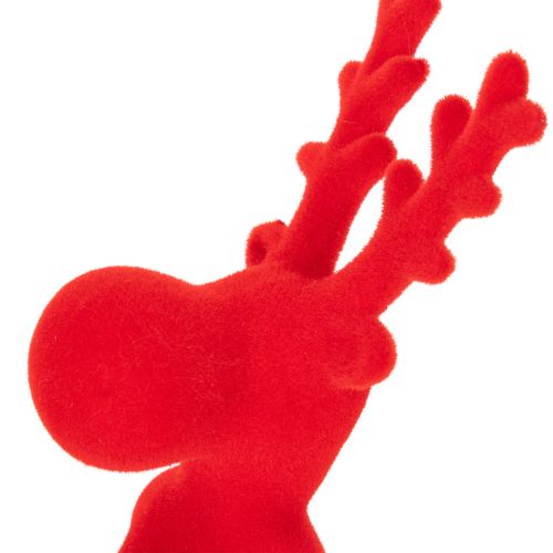 Figurine décorative renne rouge design moderne 24 cm lot de 2 | Floristik24.fr