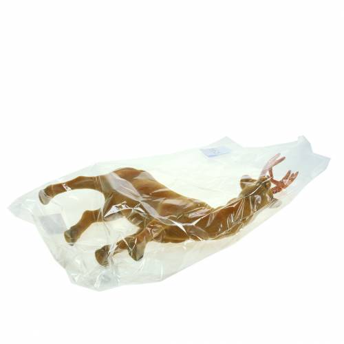 Floristik24 Curry floqué de renne, cuivre 40cm