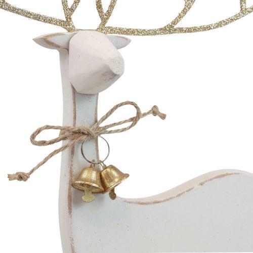 Floristik24 Décoration de table Noël Figurine de Noël décoration renne H35,5cm