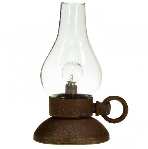 Article Lampe rétro LED lampe de table vintage rouille Ø10cm H18,5cm