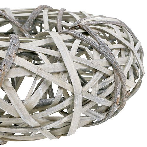 Floristik24 Couronne d'écorce avec saule petit gris Ø28cm