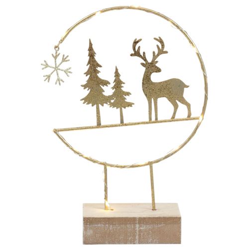 Floristik24 Décoration de Noël Décoration LED Décoration cerf à piles H29cm