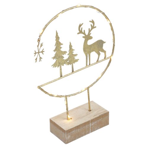 Décoration de Noël Décoration LED Décoration cerf à piles H29cm