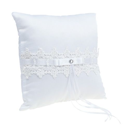 Floristik24 Coussin porte-alliances, 20 x 20 cm, blanc