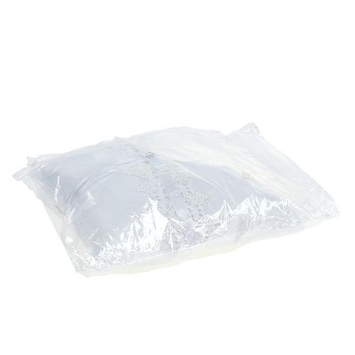 Floristik24 Coussin porte-alliances, 20 x 20 cm, blanc
