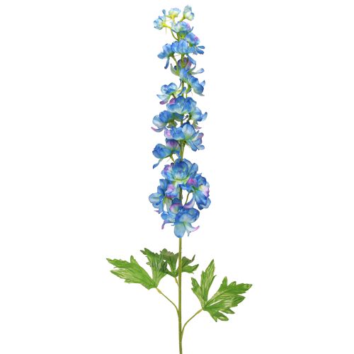 Delphinium artificiel Fleur de jardin Branche Bleu 88cm 2pcs