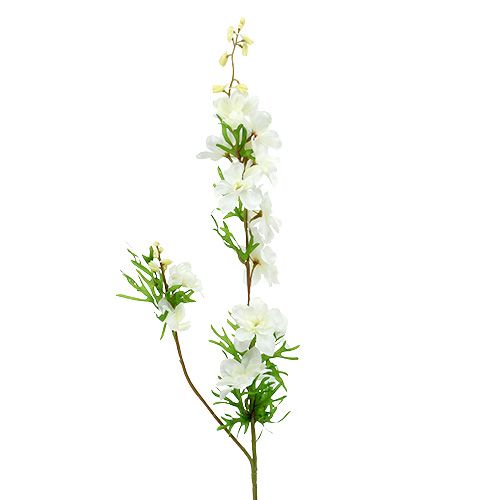 Floristik24 Pied-d’alouette artificiel blanc 95 cm