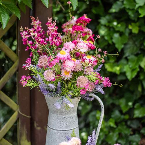 Article Rhodanthe rose-rose, fleurs en soie, plante artificielle, bouquet de fleurs en paille L46cm