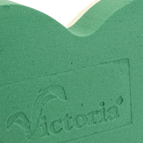 Article Coeur en mousse florale romantique 30 cm mousse florale verte 2 pièces