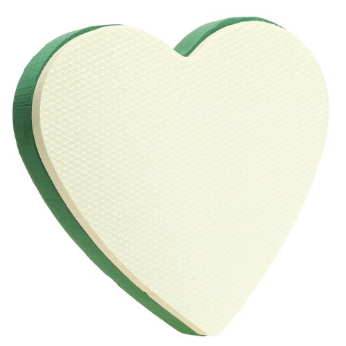 Article Coeur en mousse florale romantique 30 cm mousse florale verte 2 pièces