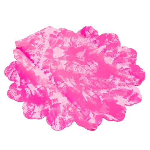 Manchette ronde pour bouquets 38 cm rose vif