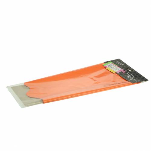 Floristik24 Manchette Rondella rayures orange Ø60cm 50p