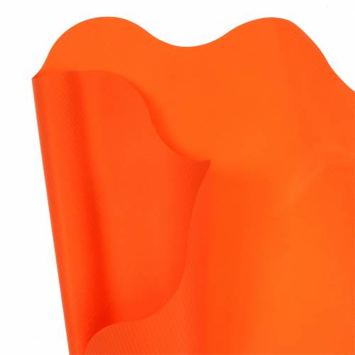 Floristik24 Manchette Rondella rayures orange Ø60cm 50p