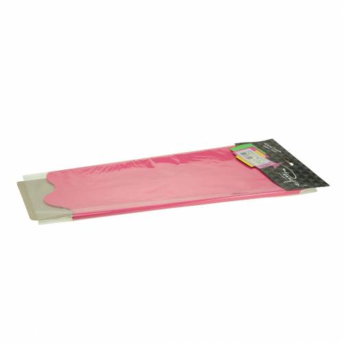Floristik24 Manchette Rondella rayé rose Ø60cm 50pcs