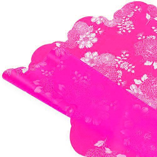 Manchettes rosaces Ø 58 cm fuchsia 50 p.