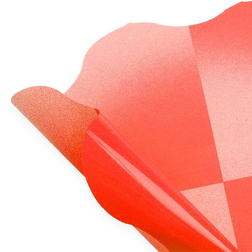 Floristik24 Manchette Fleur Ø40cm Rouge 50p