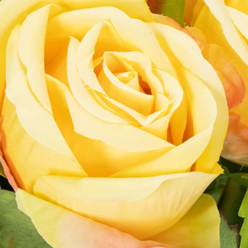 Article Bouquet de roses (6 pièces) de 44 cm, pour une décoration élégante du salon.