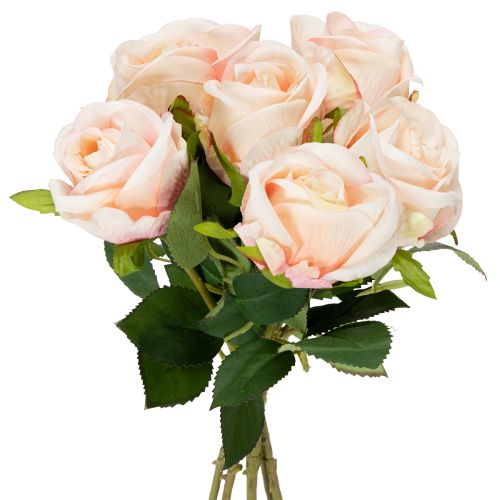 Bouquet de roses artificielles pour une décoration intérieure élégante et les occasions festives, 44 cm, 6 pièces