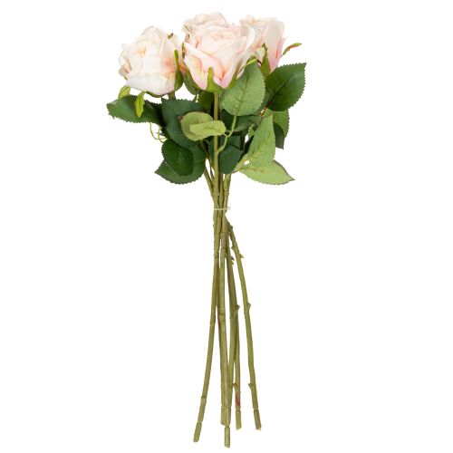 Article Bouquet de roses artificielles pour une décoration intérieure élégante et les occasions festives, 44 cm, 6 pièces