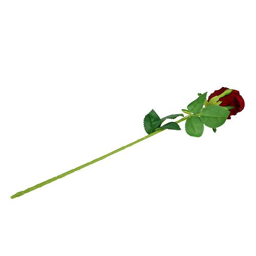 Floristik24 Rose artificielle rouge Ø6cm L50cm