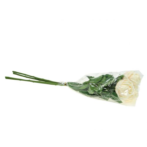Floristik24 Rose rose 65cm 4pcs