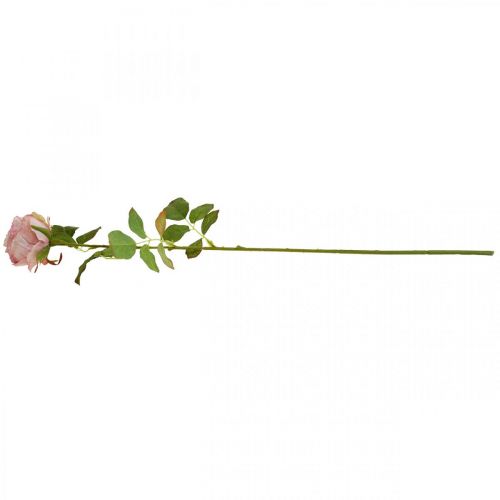 Floristik24 Déco rose rose, décoration fleurie, rose artificielle L74cm Ø7cm