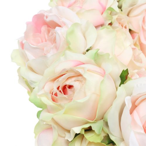 Chapelet Crème / Rose Ø30cm