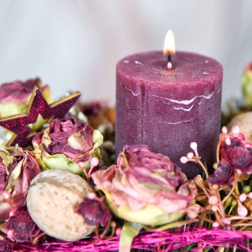 Floristik24 Roses rose antique, fleurs en soie, fleurs artificielles L23cm 8 pcs