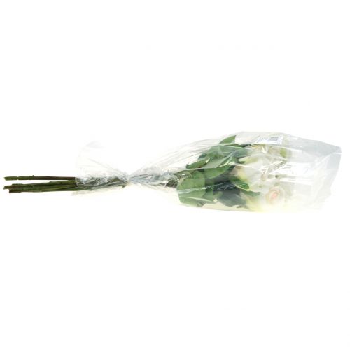 Floristik24 Rose crème artificielle 44cm 6pcs