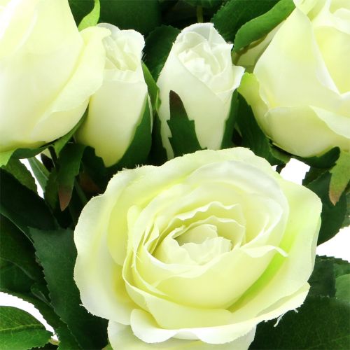 Floristik24 Bouquet de roses crème 48 cm