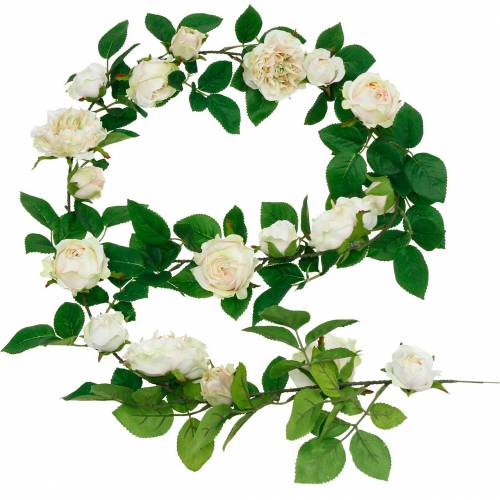 Guirlande de roses romantiques, fleur en soie, vrille de rose artificielle 160cm