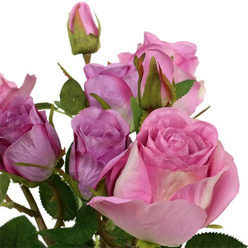 Article Bouquet de roses artificielles en rose foncé 40cm