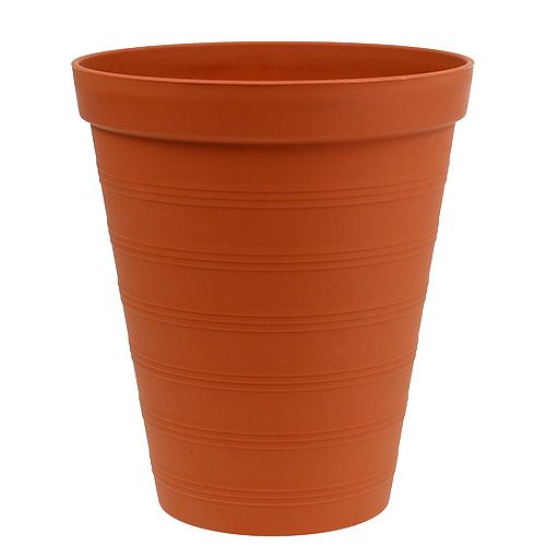 Floristik24 Pot à roses plastique 19cm terre cuite 1 pièce