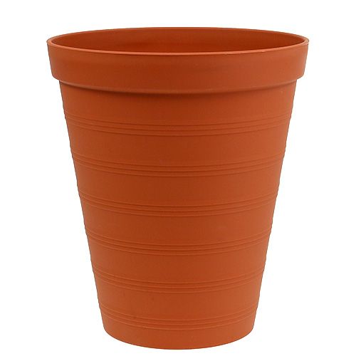 Floristik24 Pot de roses plastique 19cm terre cuite, 1pc