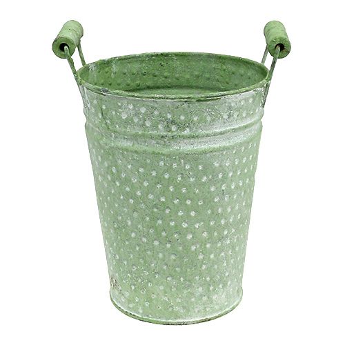 Pot à roses avec anses Ø14.5cm H19cm vert | Floristik24.fr