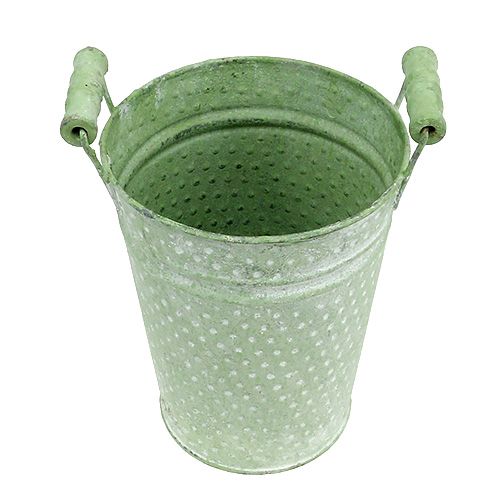 Pot à roses avec anses Ø14.5cm H19cm vert | Floristik24.fr