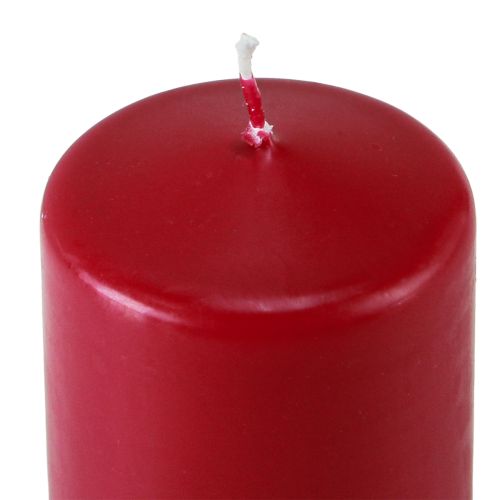 Article Bougies de l&#39;Avent rouges de différentes hauteurs 6/8/10/12 cm 4 pièces