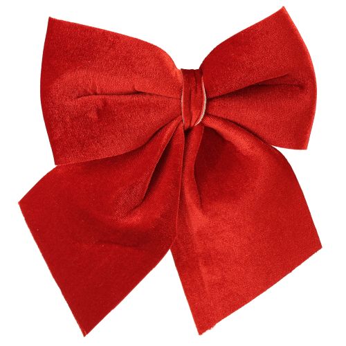Nœud cadeau en velours rouge 20 × 25 cm rouge clair 2 pièces